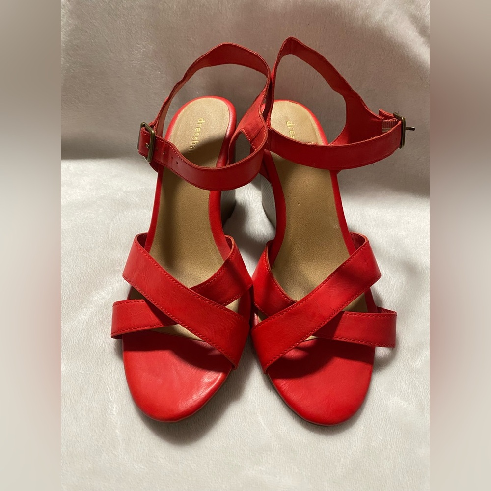 Dressbarn Mira Wedge Stacked Heel Sandals